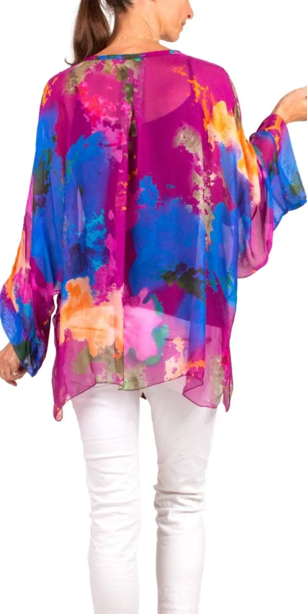 Angelo Ink Silk Blouse