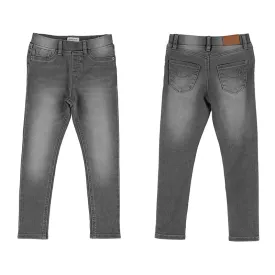 Basic Girl's Grey Wash Denim Pants