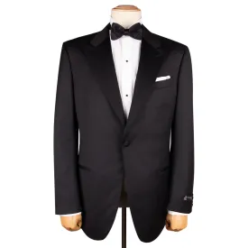 Black Loro Piana Super 130's Wool Tuxedo Suit