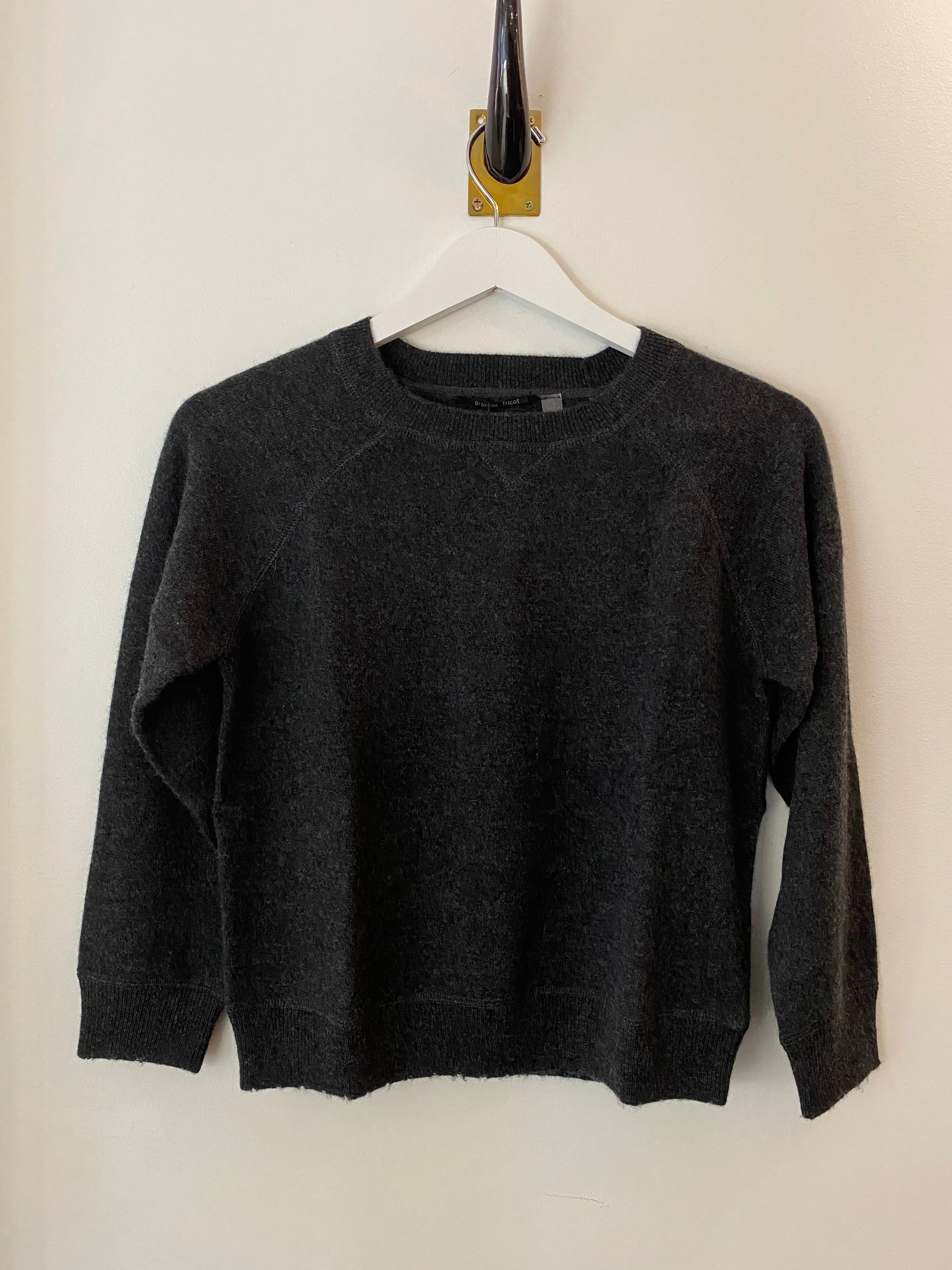 Brazeau Tricot Cashmere Sweatshirt Coal