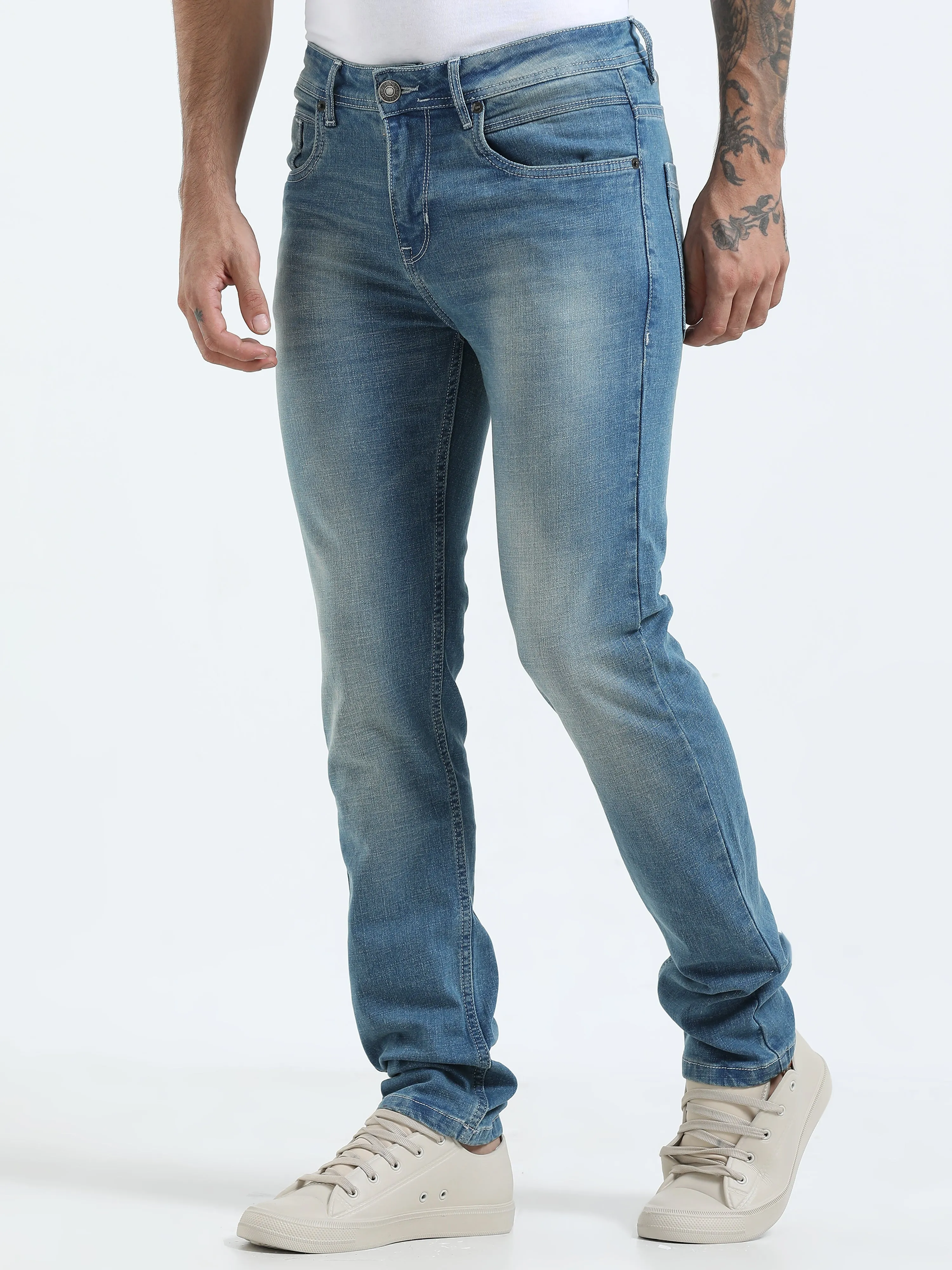 Cascade - Slim Fit Slim Jeans - Blue