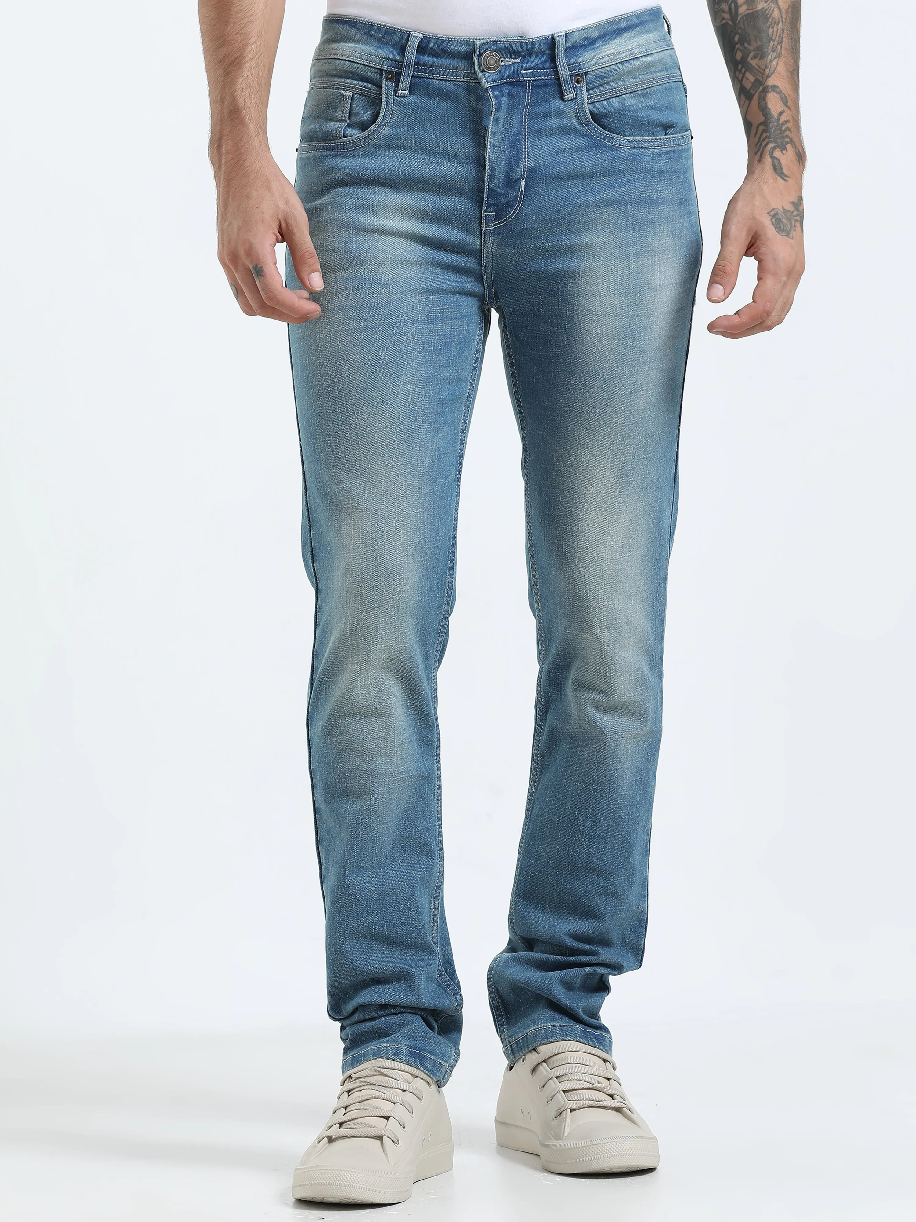 Cascade - Slim Fit Slim Jeans - Blue