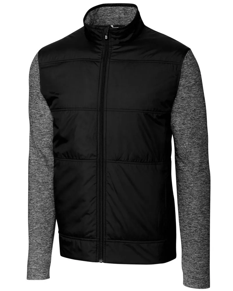 Cutter & Buck Stealth Hybrid Quilted Mens Full Zip Windbreaker Jacket