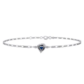 Dolphin Silver Heart Anklet - 925 Real Silver