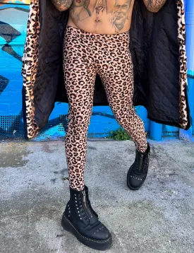 DOOF MEGGINGS - BROWN LEOPARD