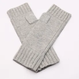 Gotta Hand it to YOU 100% Pure Cashmere Fingerless Glove, Marle Grey