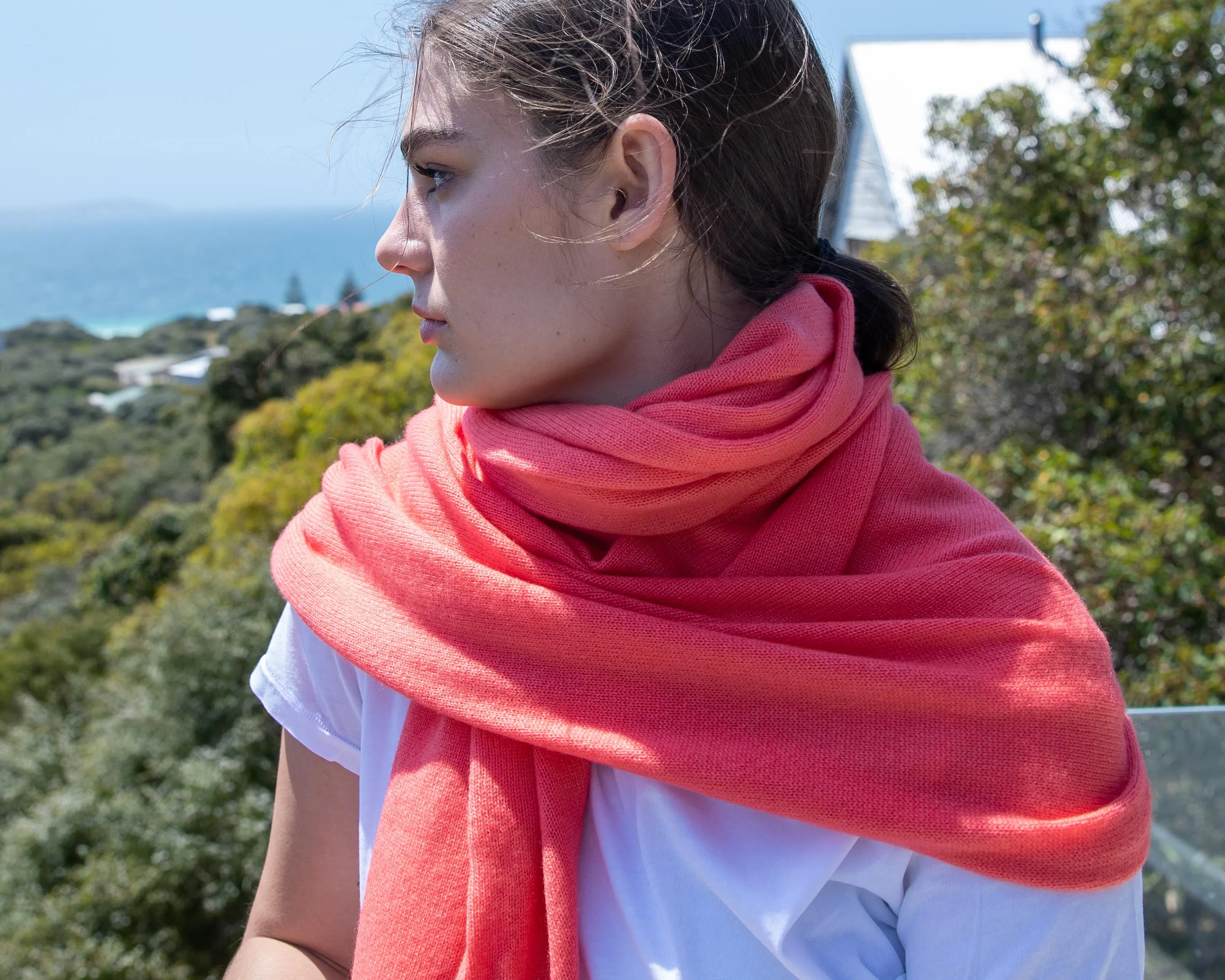 Harpers Emporium Cashmere Travel Wrap in Calypso