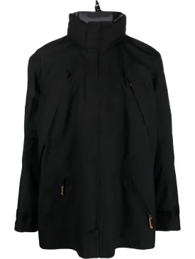 High-Neck Zip-Fastening Parka Jacket