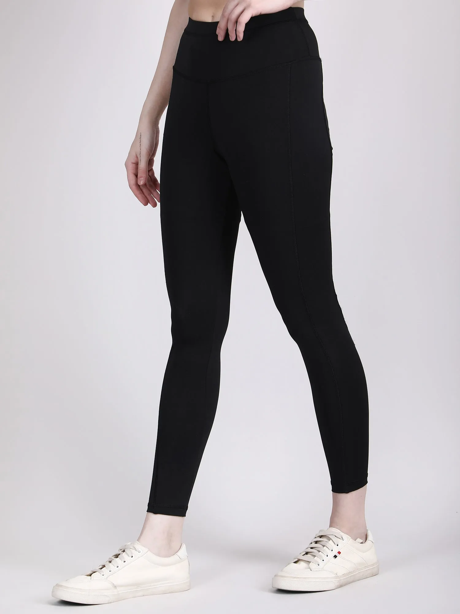 high waisted black jeggings