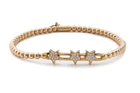 Hulchi Belluni 'Estelle Trinity' Floating Star Stretchy Bracelet (20383)