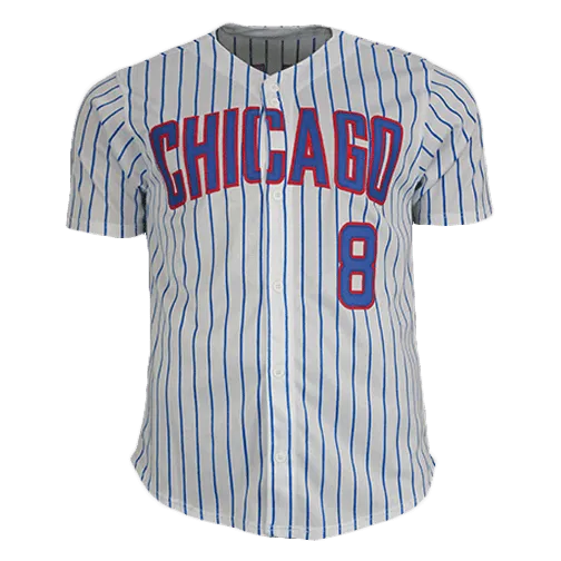 Ian Happ Autographed Chicago Pinstripe Throwback Baseball Jersey (Beckett)