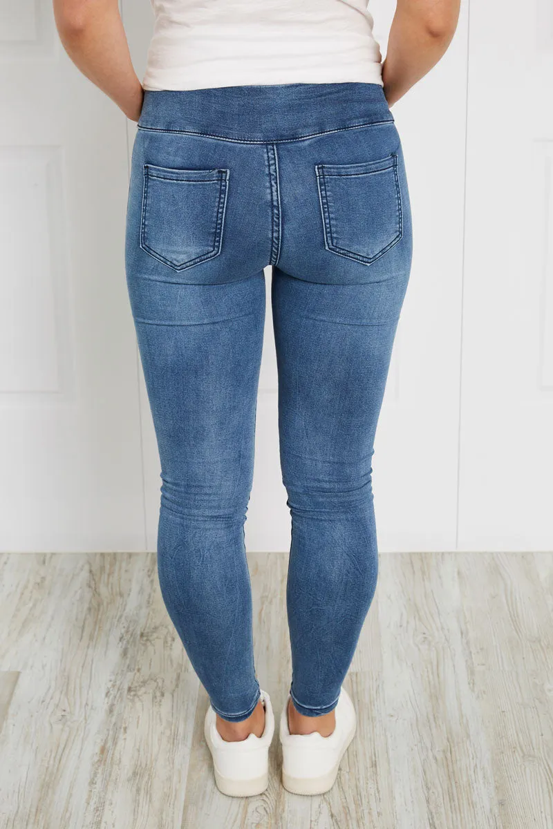 Light Wash Skinny Jeggings