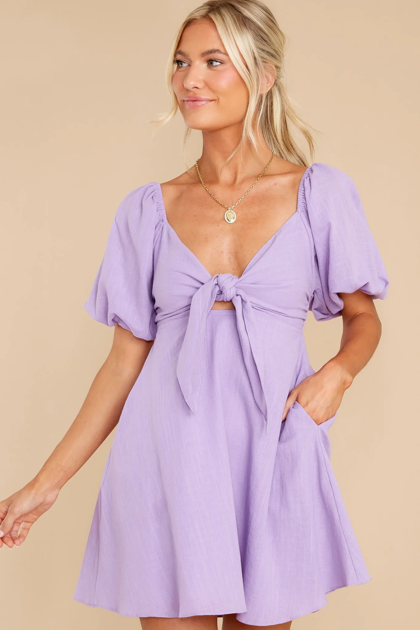 Lovely Belles Lavender Dress