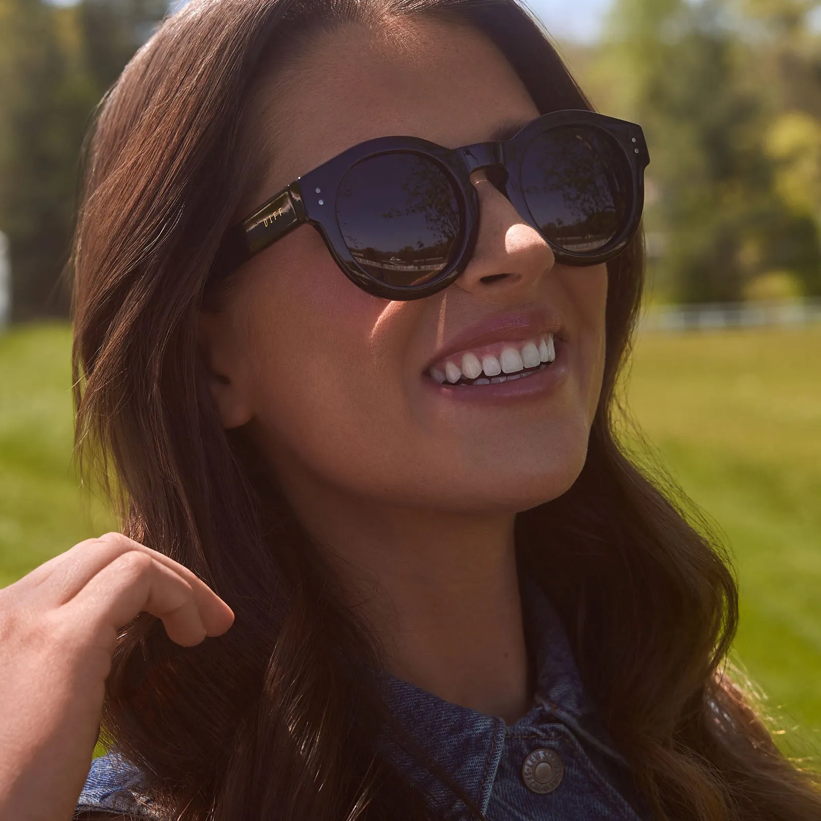 MADISON MEALY - NORA   BLACK   GREY   POLARIZED SUNGLASSES