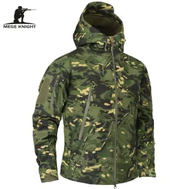 Mege Brand Clothing Autumn Men's Military Camouflage Fleece Jacket Army Tactical Clothing  Multicam Male Camouflage Windbreakers