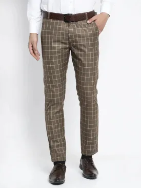 Men'S Brown Formal Trousers