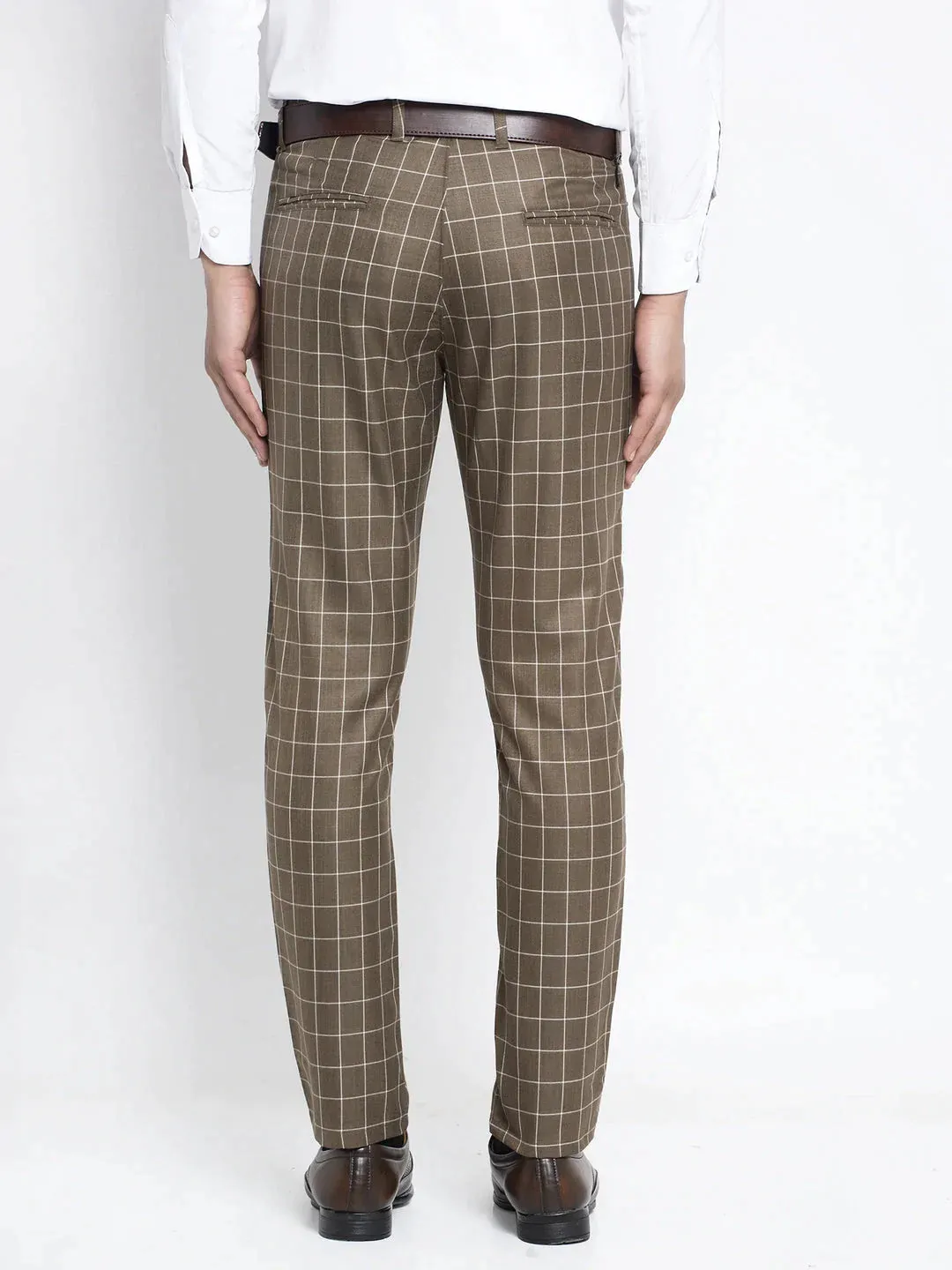 Men'S Brown Formal Trousers