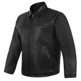 Mens Leather Jacket Casual Stylish Genuine Cowhide Leather Coat