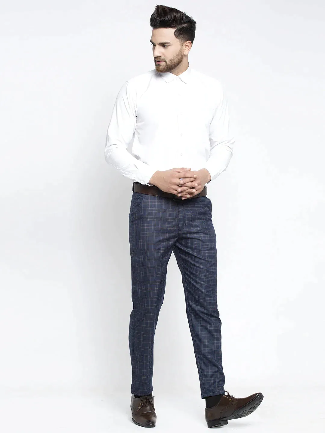 Men'S Navy Formal Trousers