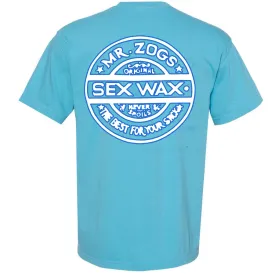 Mr. Zog's Sex Wax Pinstripe Comfort Tee - Lagoon Blue