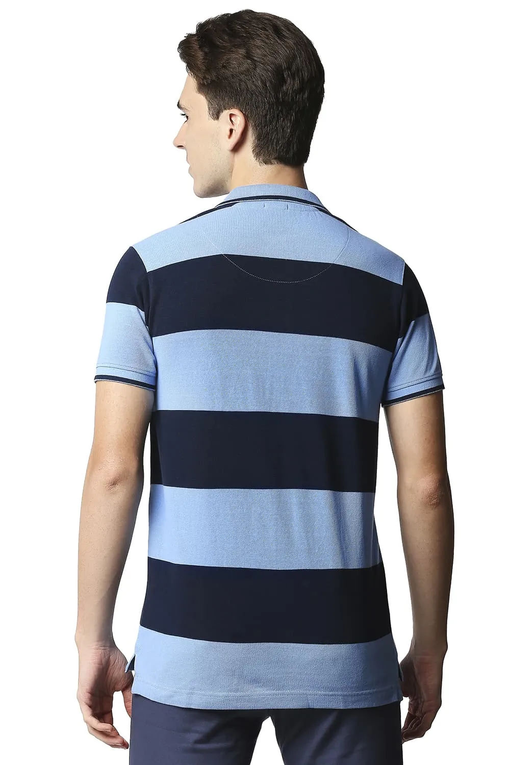 Muscle Fit Stripe Polo Stripes T-shirt