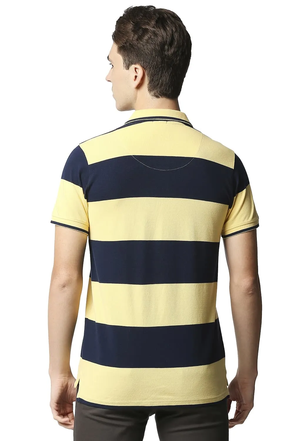 Muscle Fit Stripe Polo Stripes T-shirt