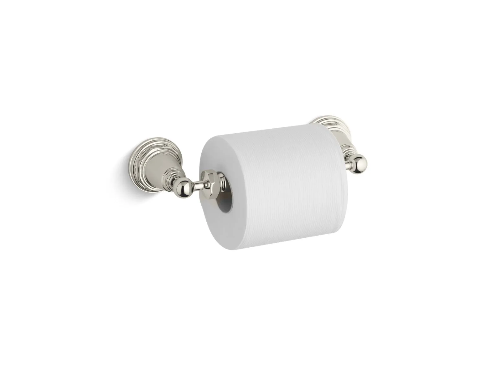 Pinstripe 3" Toilet Paper Holder in Vibrant Polished Nickel