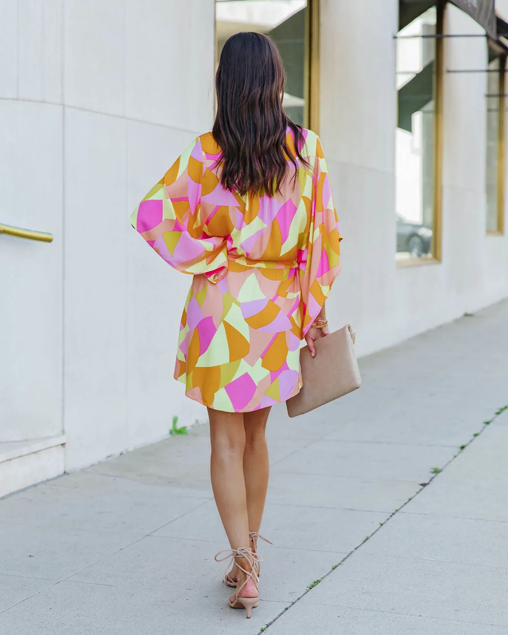 Righteous Adjustable Printed Kimono Dress