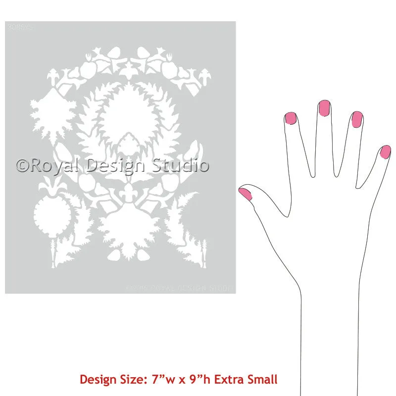 Silk Road Suzani Craft Stencil