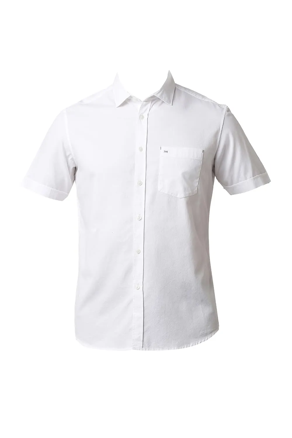 Slim Fit Crepe Halfsleeves Shirt