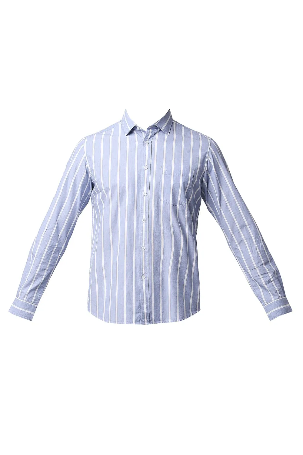 Slim Fit Fil-a-fil Stripe Shirt