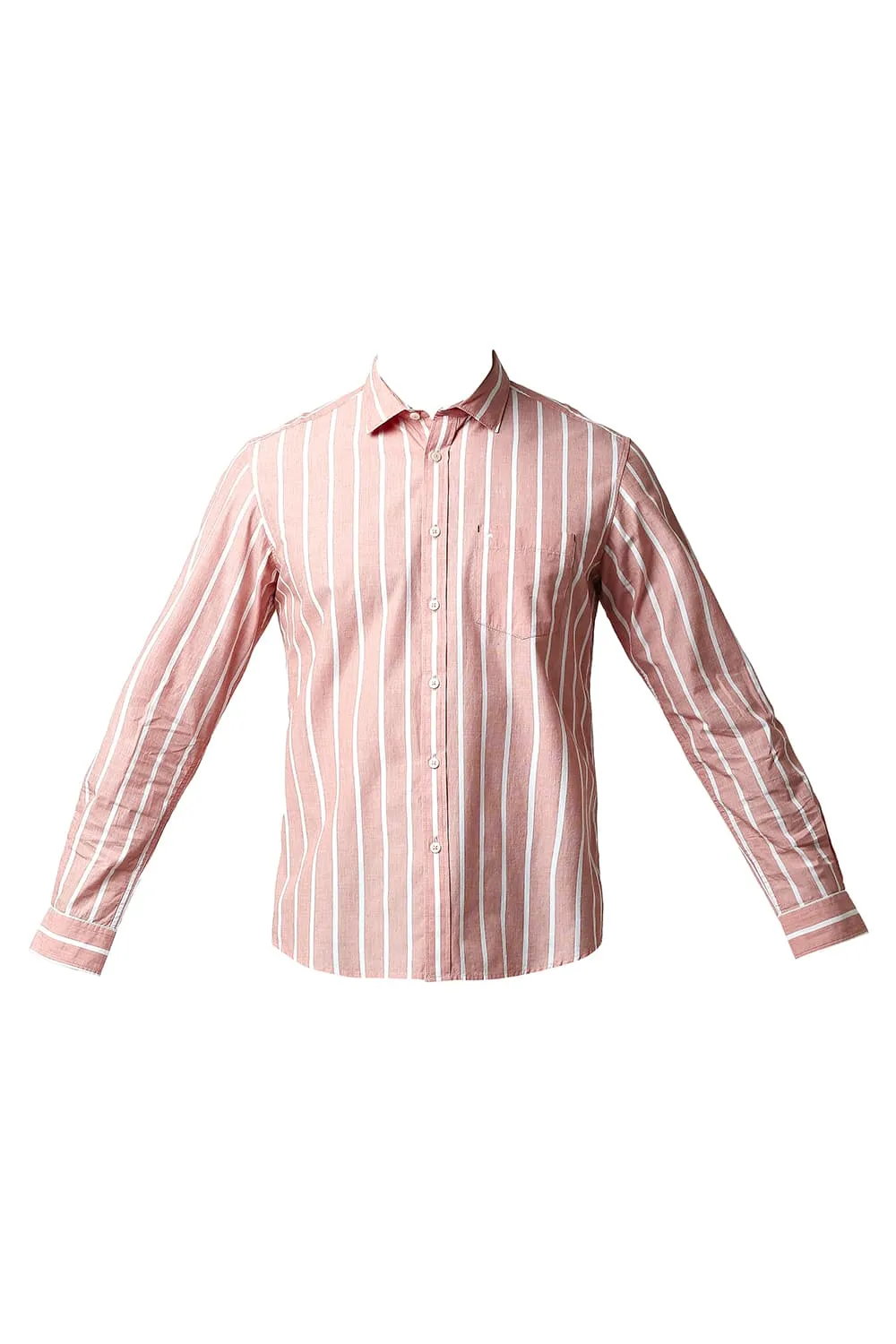 Slim Fit Fil-a-fil Stripe Shirt