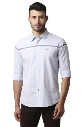 Slim Fit Oxford Engineering Weft Stripe Shirt