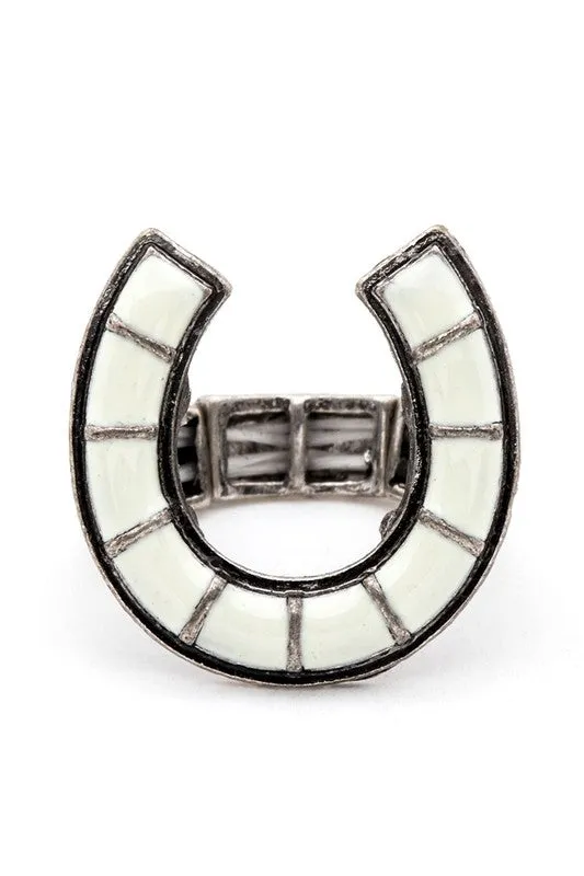 TEEK - Horse Shoe Iconic Western Stretch Ring