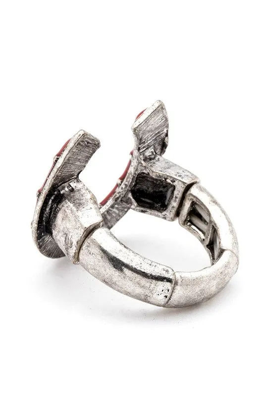 TEEK - Horse Shoe Iconic Western Stretch Ring