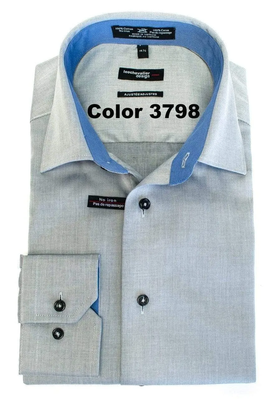 Upgrade Your Style in our Slim Fit 100% Cotton Non-Iron Dress Shirts Available in 10 Colors