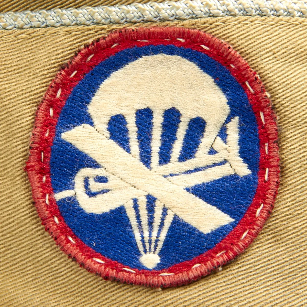 U.S. Original WWII Airborne Glider Infantry Overseas Garrison Cap with Laundry Number