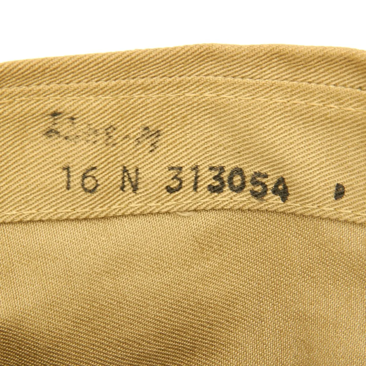 U.S. Original WWII Airborne Glider Infantry Overseas Garrison Cap with Laundry Number