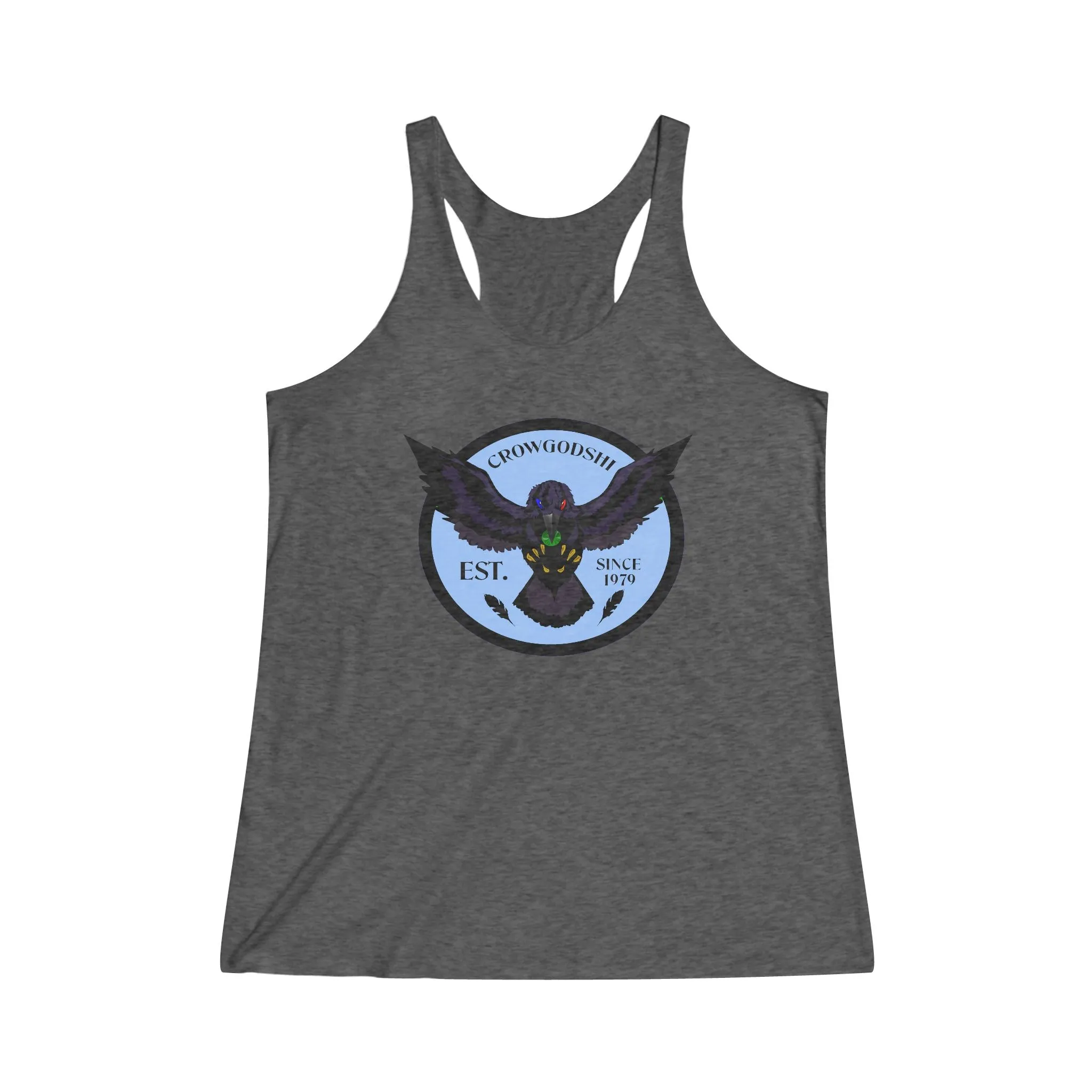 Women's Crowgodshi First Generation Limited Edition Tank Top, CAROLINA BLUE LOGO